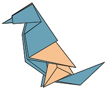 Bài 24: Mẫu gấp Chim sâu - Paper Folding Art: Flowerpecker