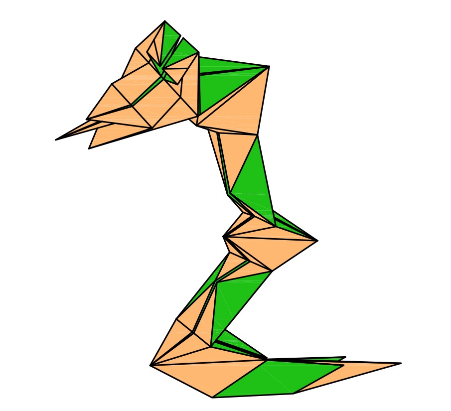 Bài 15: Mẫu gấp Con rắn, Con sâu tằm - Paper Folding Art: Snacke, Worm