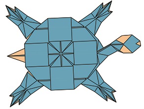 Bài 27: Mẫu gấp Con rùa - Paper Folding Art: Turtle