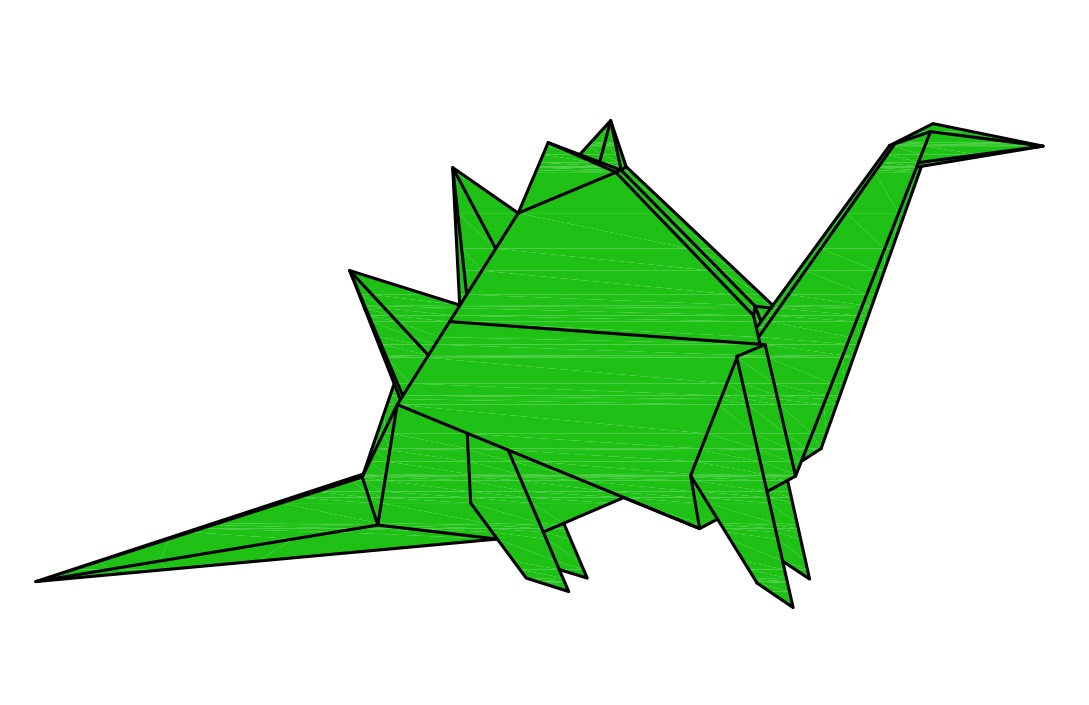 Bài 9: Mẫu gấp Con khủng long, Con chó - Paper Folding Art: Dinosaur, Dog